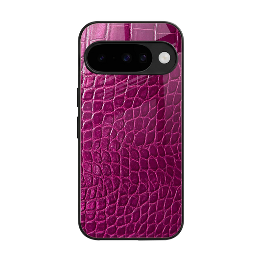 Croco Pink back phone cover | glass case for google pixel 10