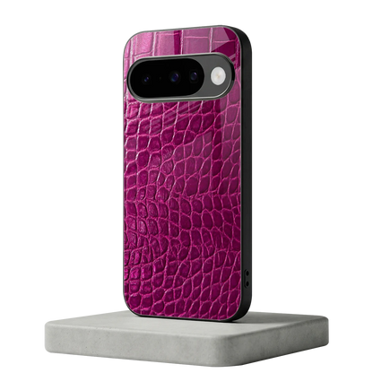 Croco Pink google pixel 10 mobile cover | shockproof glass phone case