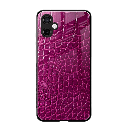 Croco Pink back phone cover | glass case for samsung galaxy a06 5g
