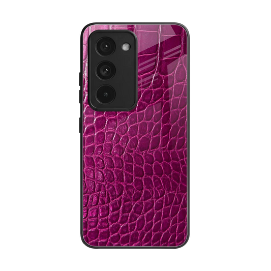 Croco Pink back phone cover | glass case for redmi 15 5g