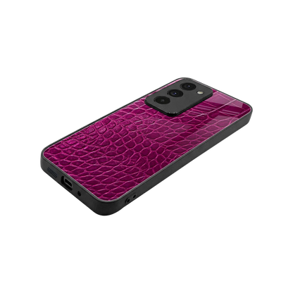 Croco Pink stylish phone case for redmi 15 5g | glossy glass and slim fit