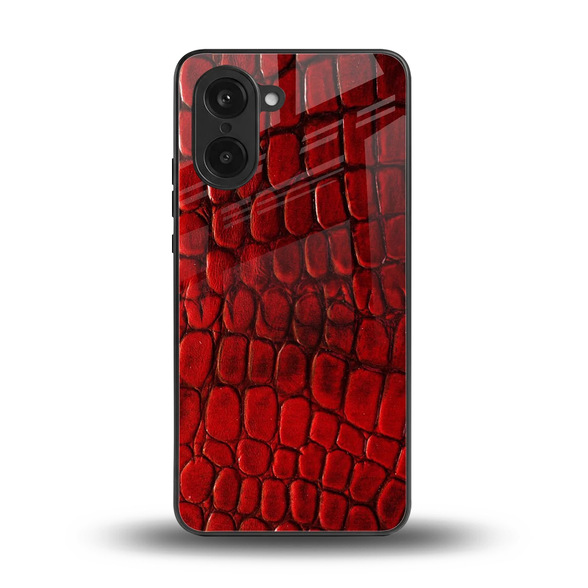 Croco Red back phone cover | glass case for oneplus nord ce5 5g