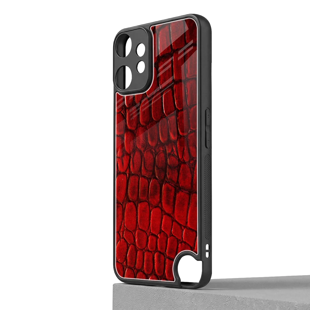 Croco Red cmf nothing phone 2 pro mobile cover | shockproof glass phone case