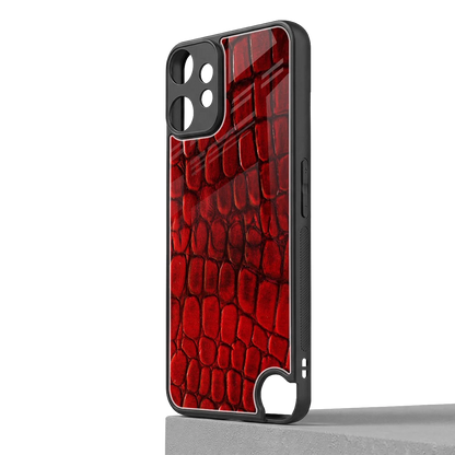 Croco Red cmf nothing phone 2 pro mobile cover | shockproof glass phone case
