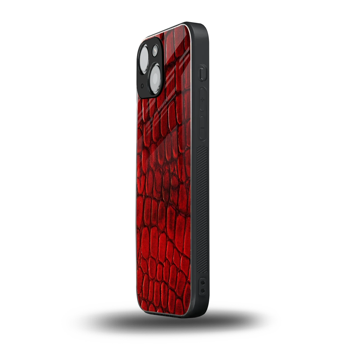 Croco Red iphone 12 mini mobile cover | shockproof glass phone case