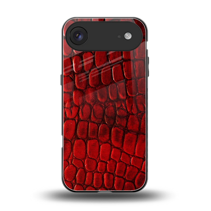 Croco Red back phone cover | glass case for iphone air