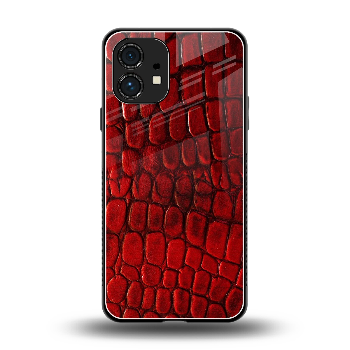 Croco Red back phone cover | glass case for nothing phone 1