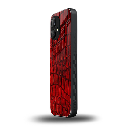 Croco Red nothing phone 1 mobile cover | shockproof glass phone case
