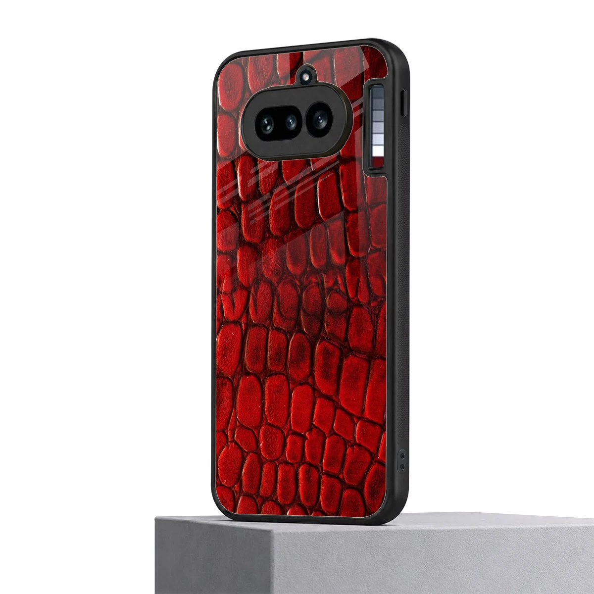 Croco Red nothing phone 4a mobile cover | shockproof glass phone case