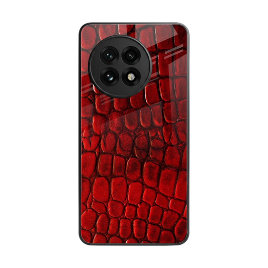 Croco Red back phone cover | glass case for oneplus 13r