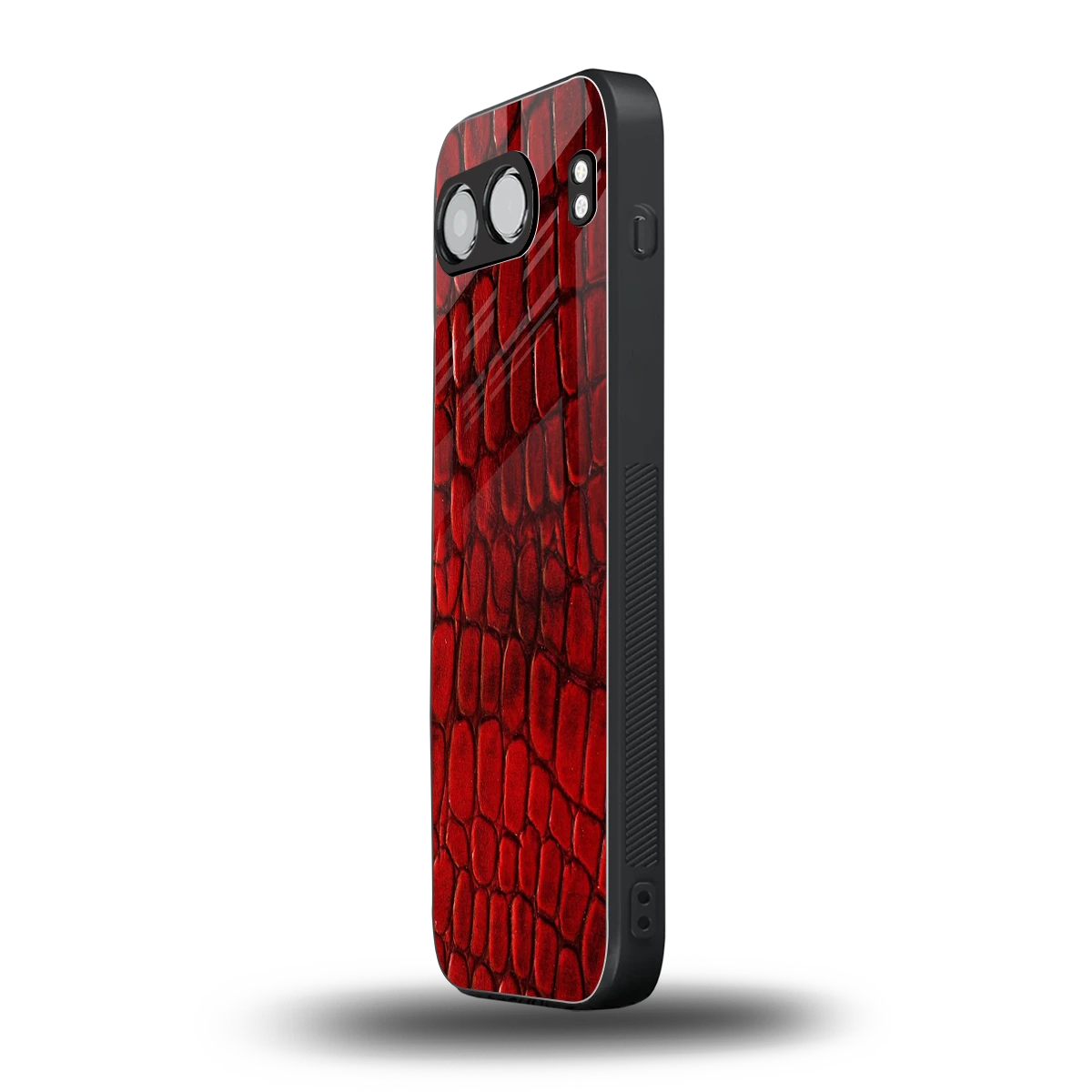 Croco Red oneplus nord 4 mobile cover | shockproof glass phone case