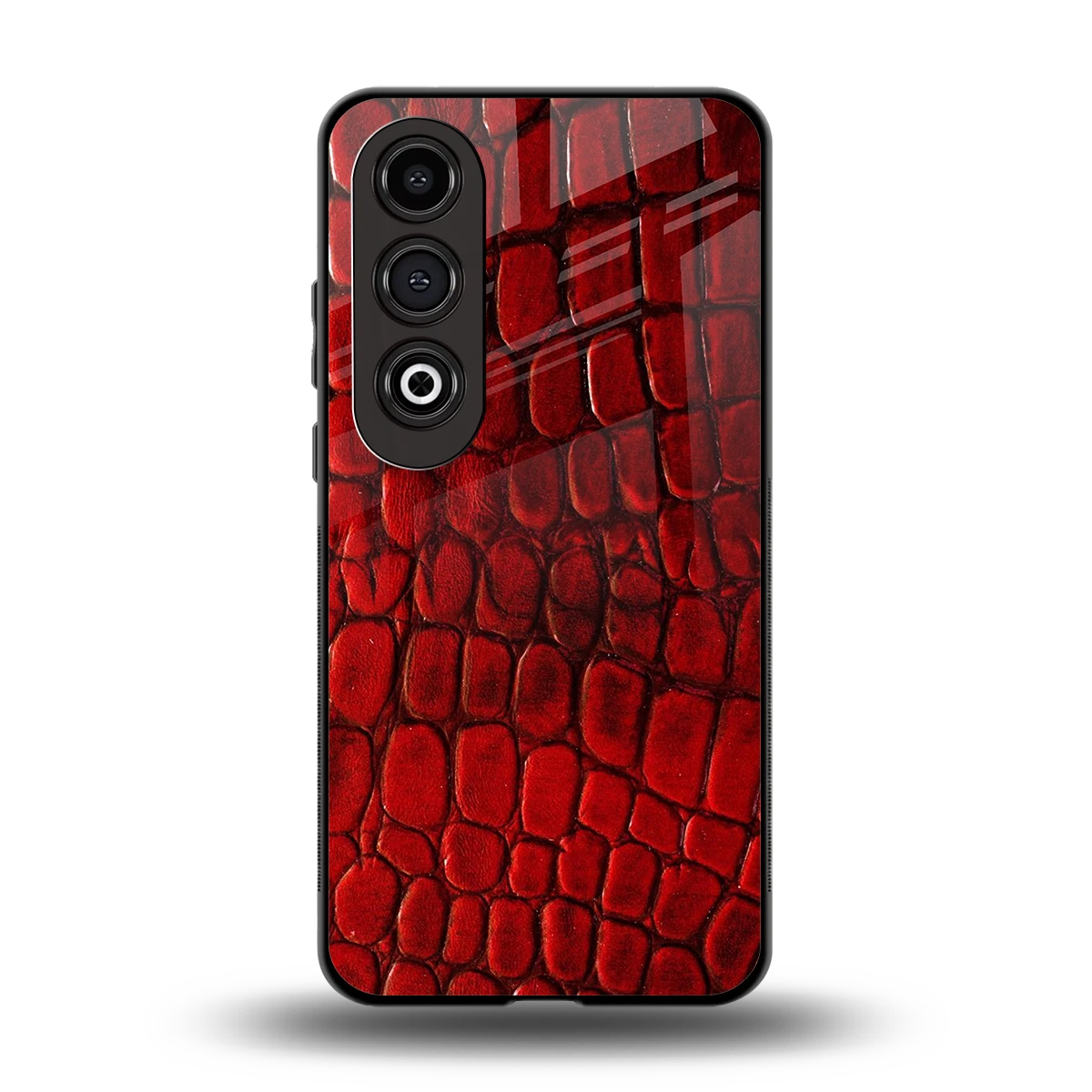 Croco Red back phone cover | glass case for oneplus nord ce 4