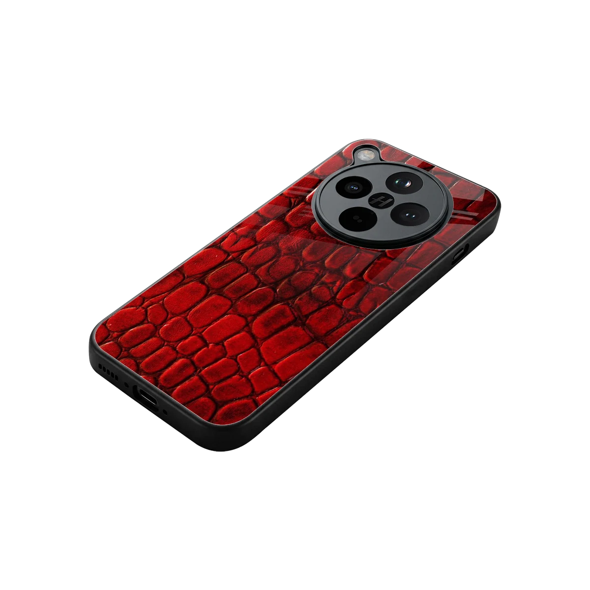 Croco Red stylish phone case for oppo find x8 | glossy glass and slim fit