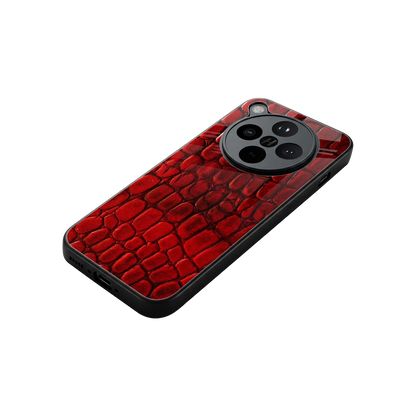 Croco Red stylish phone case for oppo find x8 | glossy glass and slim fit