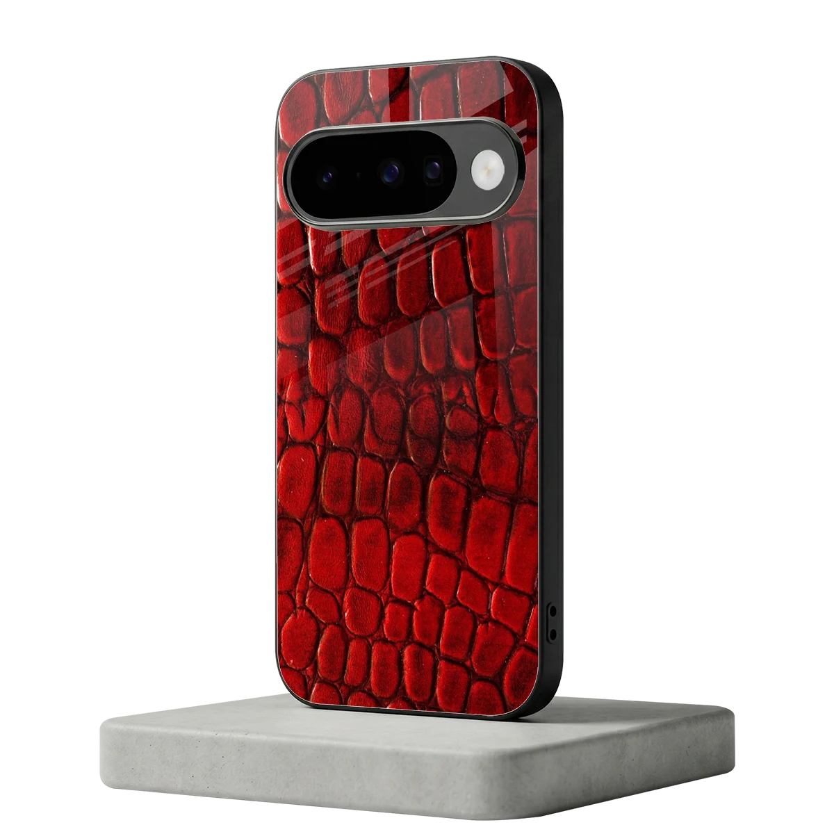 Croco Red google pixel 10 mobile cover | shockproof glass phone case