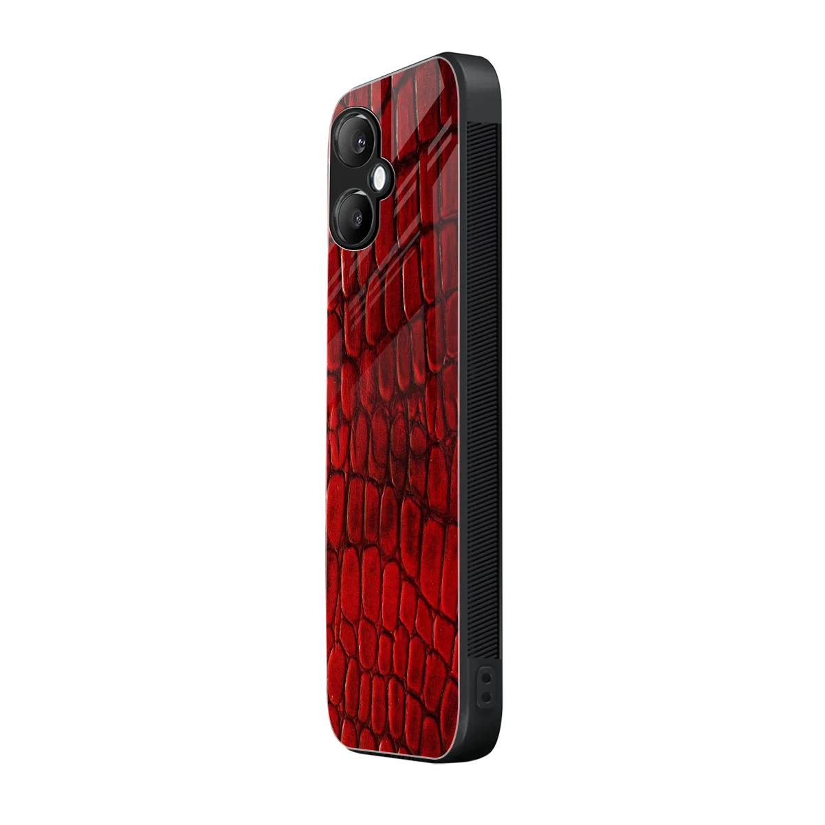 Croco Red samsung galaxy a06 5g mobile cover | shockproof glass phone case