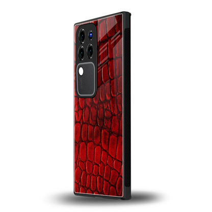 Croco Redvivo v30 pro mobile cover | shockproof glass phone case