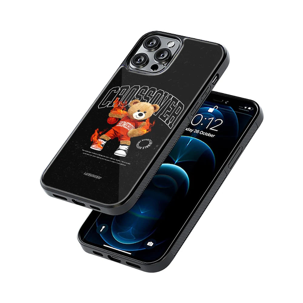 Protective Glass Back Phone Case Compatible with iPhone, Samsung, OnePlus, Pixel & More