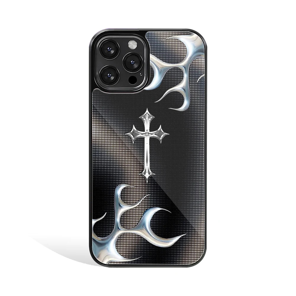 Premium Glass Back Mobile Phone Cover for iPhone, Samsung, OnePlus, Google Pixel, Redmi, Oppo, Vivo & Realme