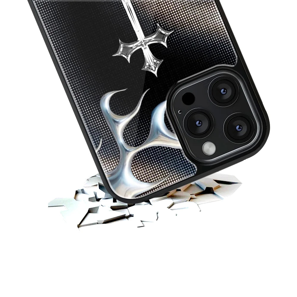 Durable Glass Back Mobile Case for iPhone, Samsung, OnePlus, Google Pixel, Redmi, Vivo, Oppo