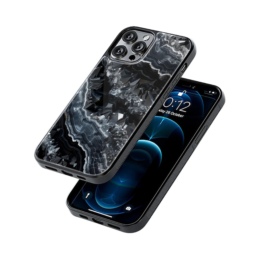 Protective Glass Back Phone Case Compatible with iPhone, Samsung, OnePlus, Pixel & More