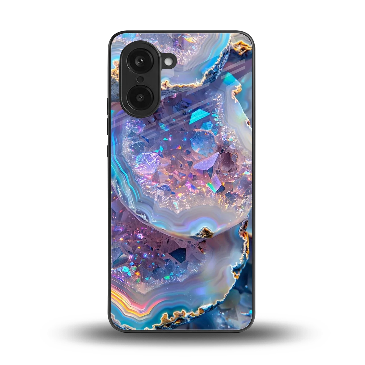 Crystal Veil back phone cover | glass case for oneplus nord ce5 5g