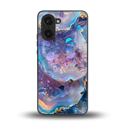 Crystal Veil back phone cover | glass case for oneplus nord ce5 5g