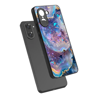 Crystal Veil sleek oneplus nord ce5 5g cover with tempered glass back and TPU edges