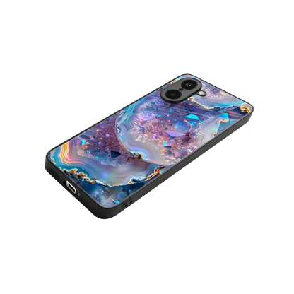 Crystal Veil stylish phone case for oneplus nord ce5 5g | glossy glass and slim fit