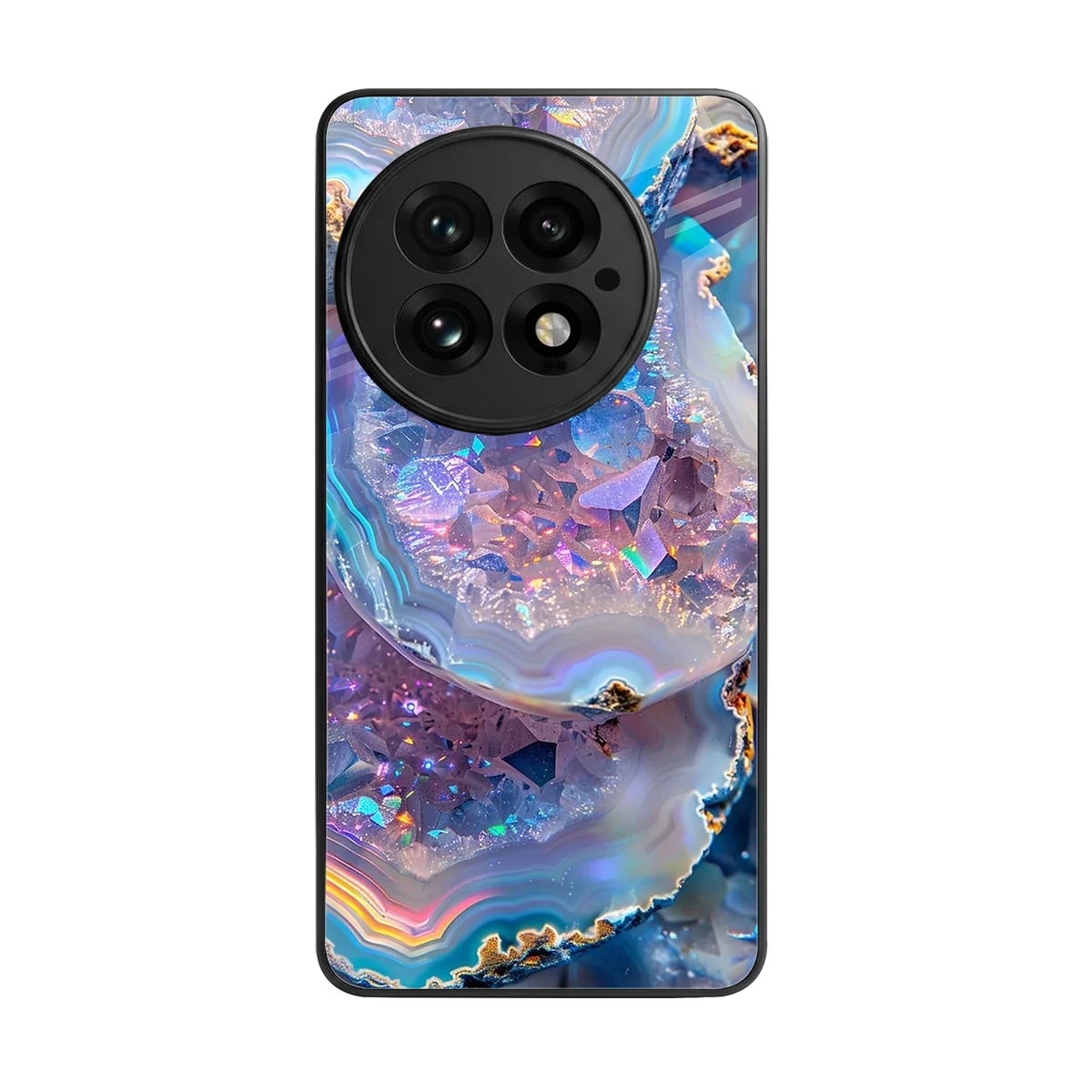 Crystal Veil back phone cover | glass case for oneplus 13
