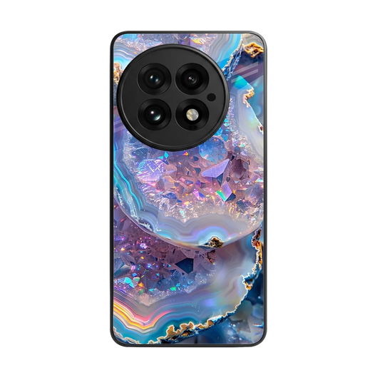 Crystal Veil back phone cover | glass case for oneplus 13