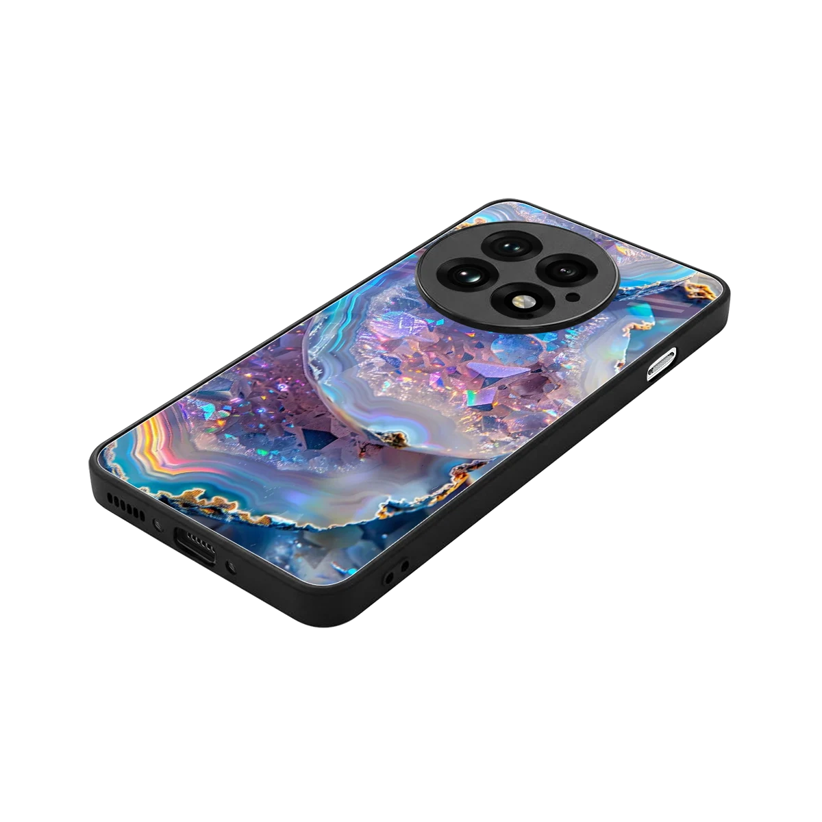 Crystal Veil stylish phone case for oneplus 13 | glossy glass and slim fit
