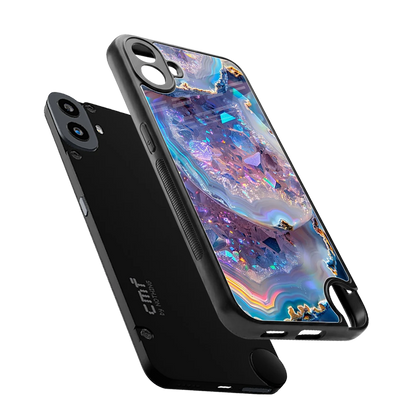 Crystal Veil sleek cmf nothing phone 1 cover with tempered glass back and TPU edges