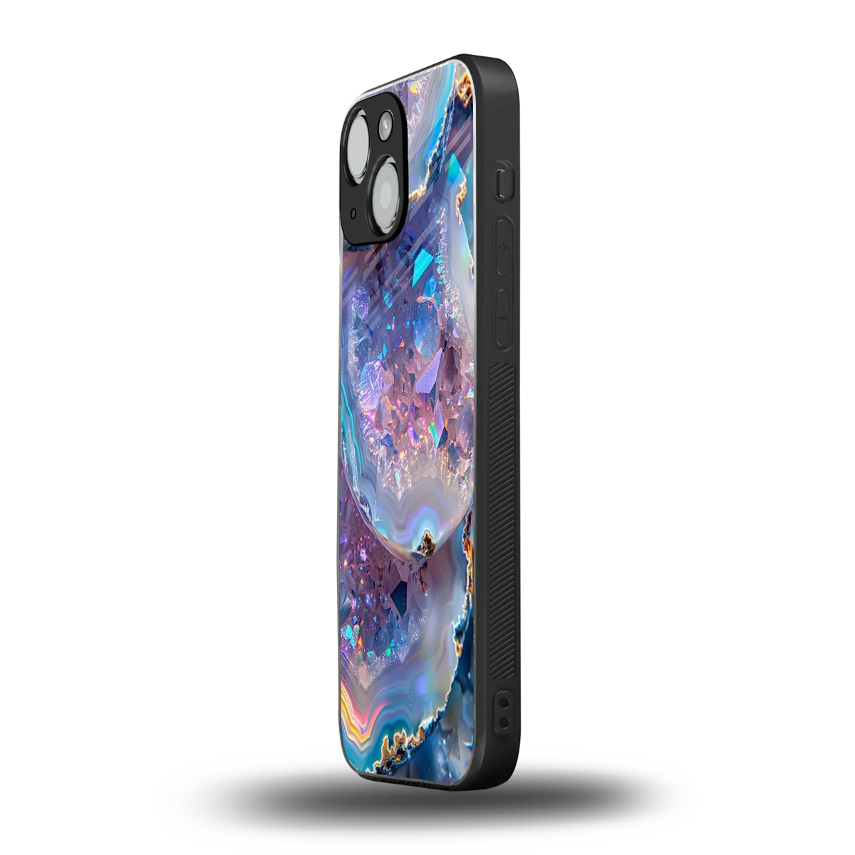 Crystal Veil iphone 12 mini mobile cover | shockproof glass phone case