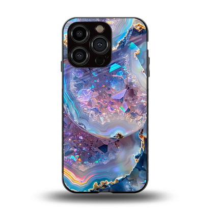 Crystal Veil back phone cover | glass case for iphone 13 pro