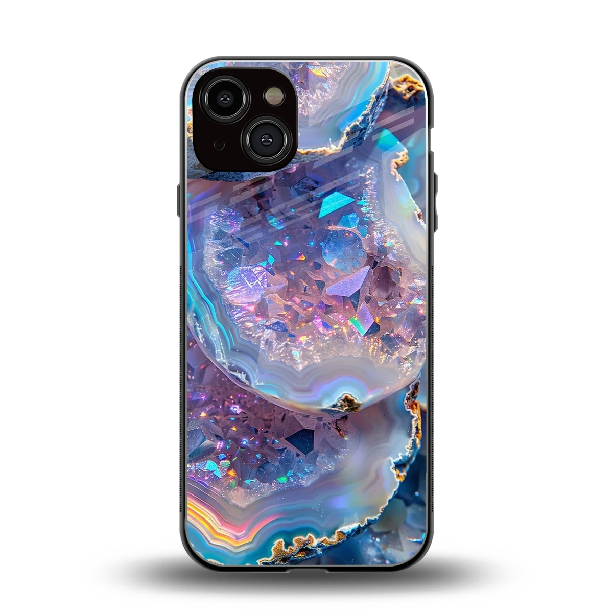 Crystal Veil back phone cover | glass case for iphone 13