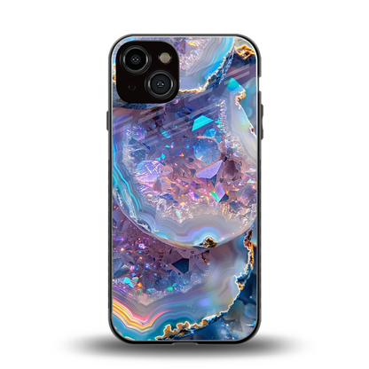 Crystal Veil back phone cover | glass case for iphone 13