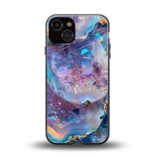 Crystal Veil back phone cover | glass case for iphone 13