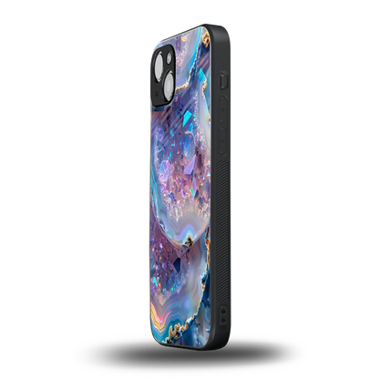 Crystal Veil iphone 13 mobile cover | shockproof glass phone case