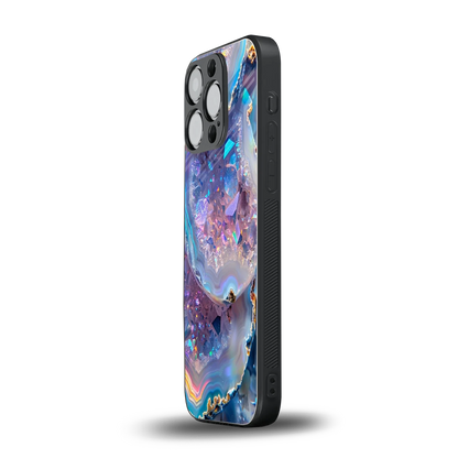 Crystal Veil iphone 16 pro mobile cover | shockproof glass phone case