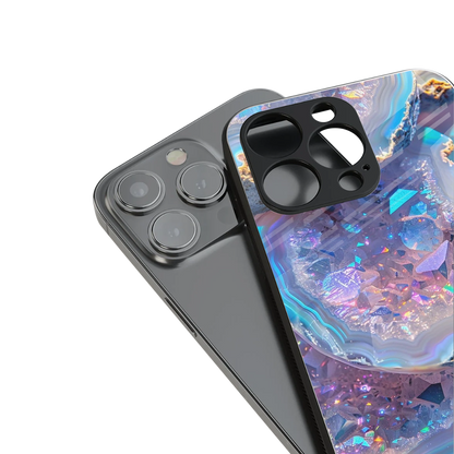 Crystal Veil stylish phone case for iPhone 16 | glossy glass and slim fit