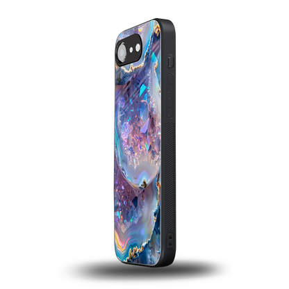 Crystal Veil iphone 16e mobile cover | shockproof glass phone case