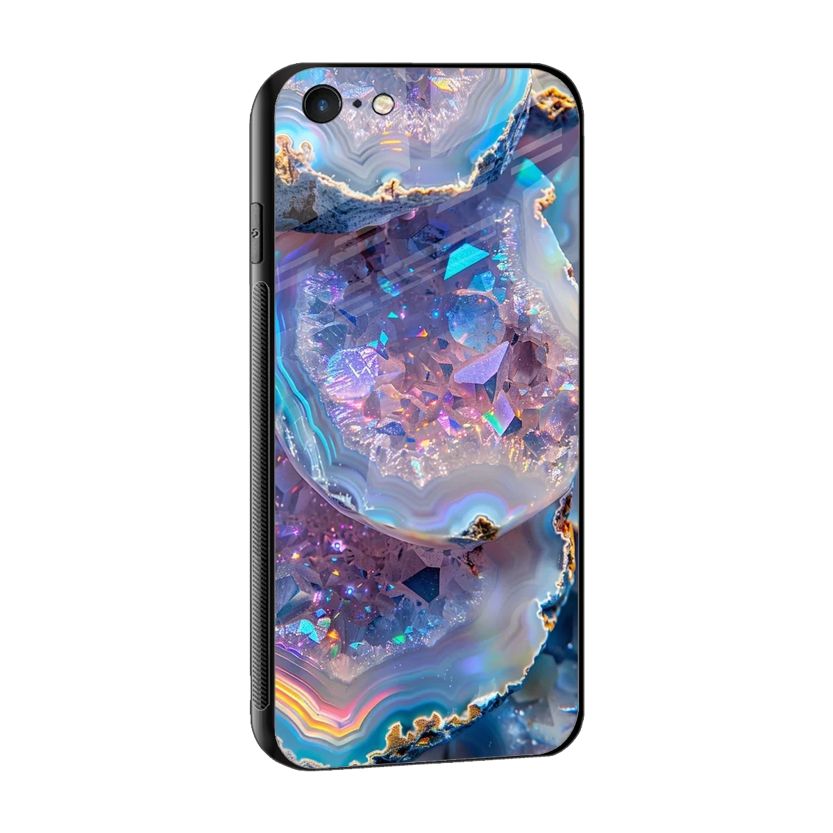 Crystal Veil sleek iphone 6s cover with tempered glass back and TPU edges
