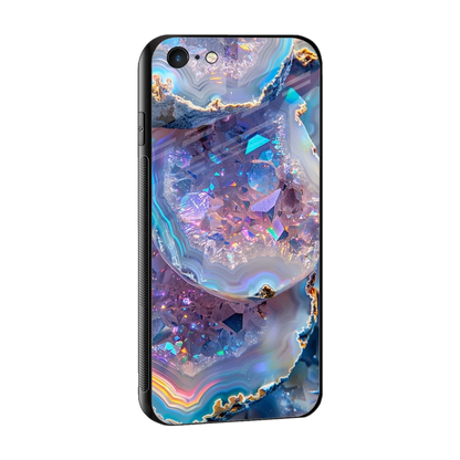 Crystal Veil sleek iphone 6s plus cover with tempered glass back and TPU edges