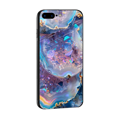 Crystal Veil sleek iphone 7 plus cover with tempered glass back and TPU edges