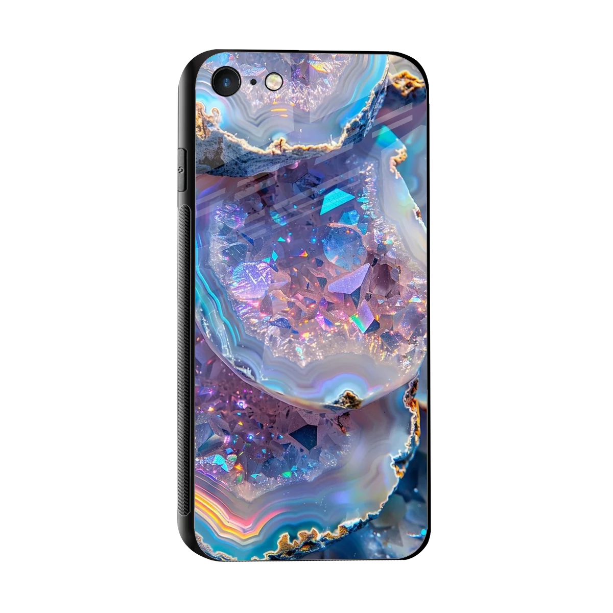 Crystal Veil sleek iphone 7 cover with tempered glass back and TPU edges