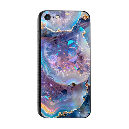 Crystal Veil sleek iphone 7 cover with tempered glass back and TPU edges