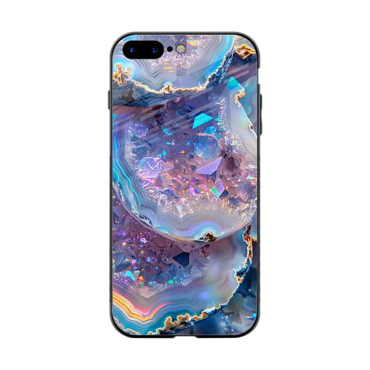 Crystal Veil back phone cover | glass case for iphone 7 plus