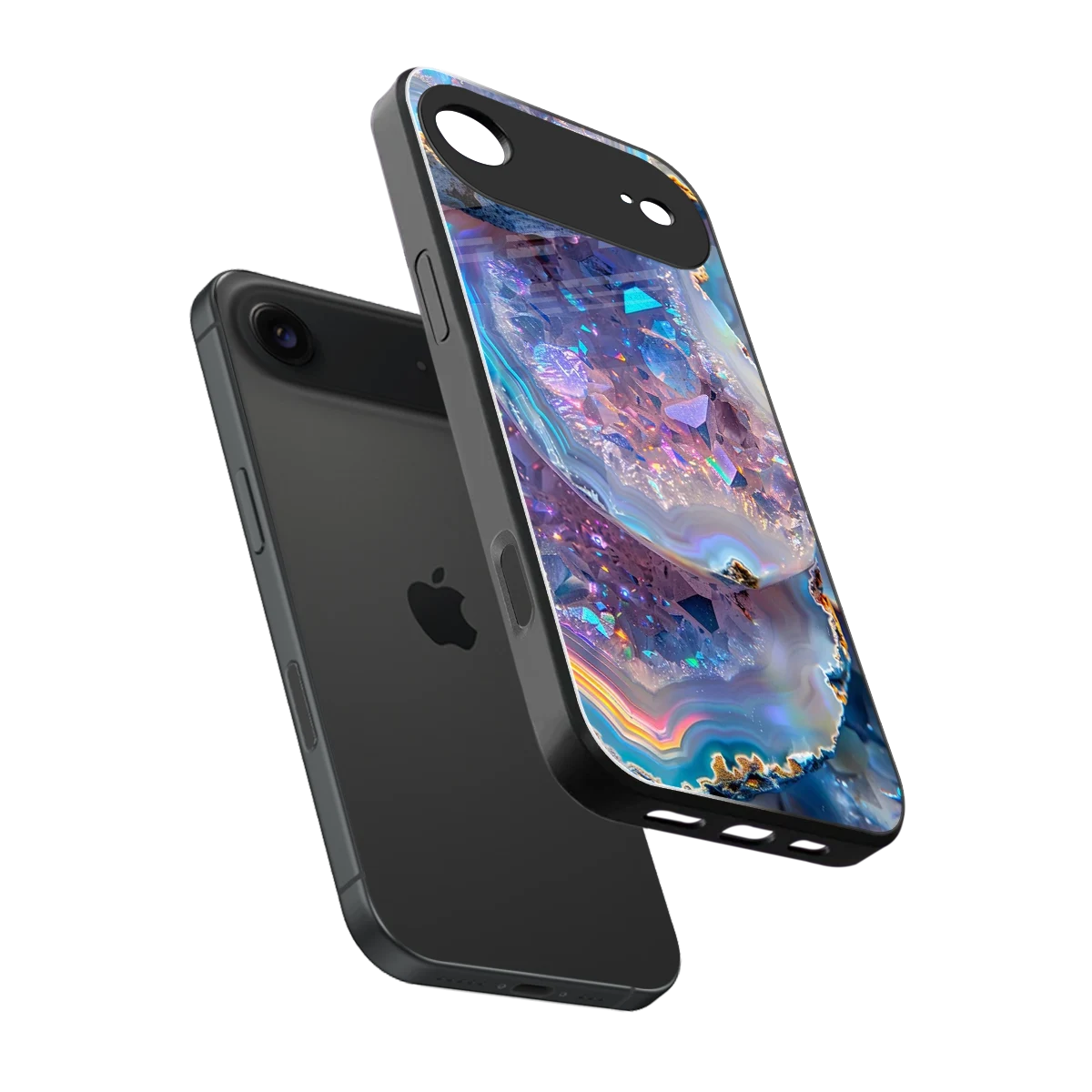 Crystal Veil sleek iphone air cover with tempered glass back and TPU edges