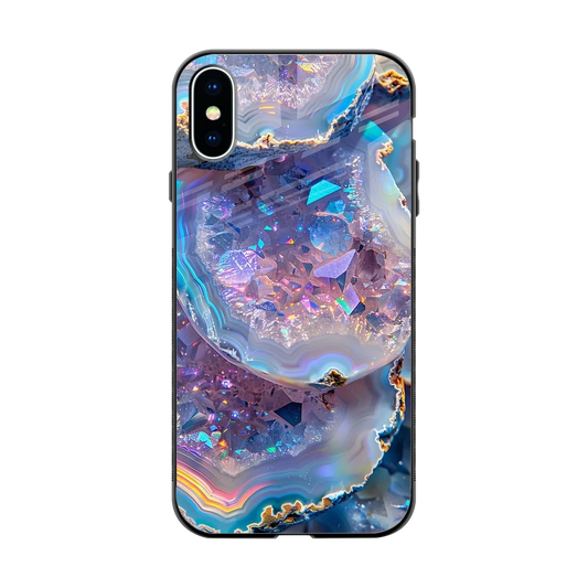 Crystal Veil back phone cover | glass case for iphone xs